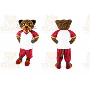 Leopard Mascot Costume for Adults Custom Logo Party Character Suit