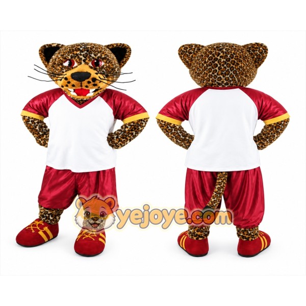 Leopard Mascot Costume for Adults Custom Logo Party Character Suit