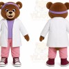 Bear Mascot Costume for Adults Custom Logo Party Character Suit