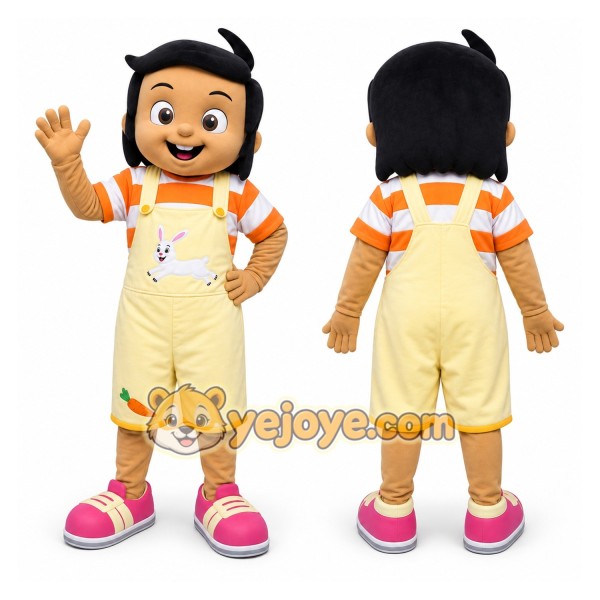 Boy Mascot Costume for Adults Custom Logo Party Character Suit
