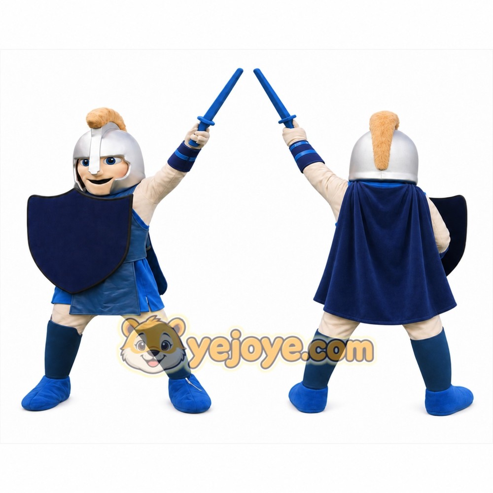 Knight Mascot Costume for Adults Custom Logo Party Character Suit