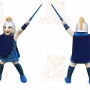 Knight Mascot Costume for Adults Custom Logo Party Character Suit