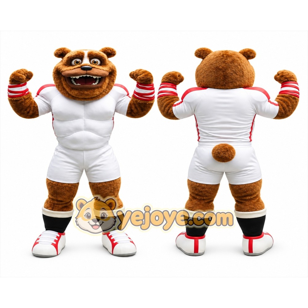 Bulldog Mascot Costume for Adults Custom Logo Party Character Suit