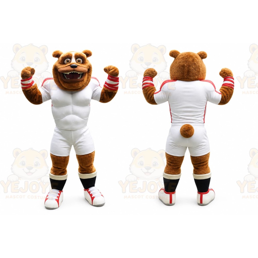 Bear Mascot Costume for Adults Custom Logo Party Character Suit