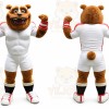 Bear Mascot Costume for Adults Custom Logo Party Character Suit