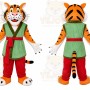 Tiger Mascot Costume for Adults Custom Logo Party Character Suit
