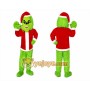 Grinch Mascot Costume for Adults Custom Logo Party Character Suit