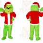 Grinch Mascot Costume for Adults Custom Logo Party Character Suit