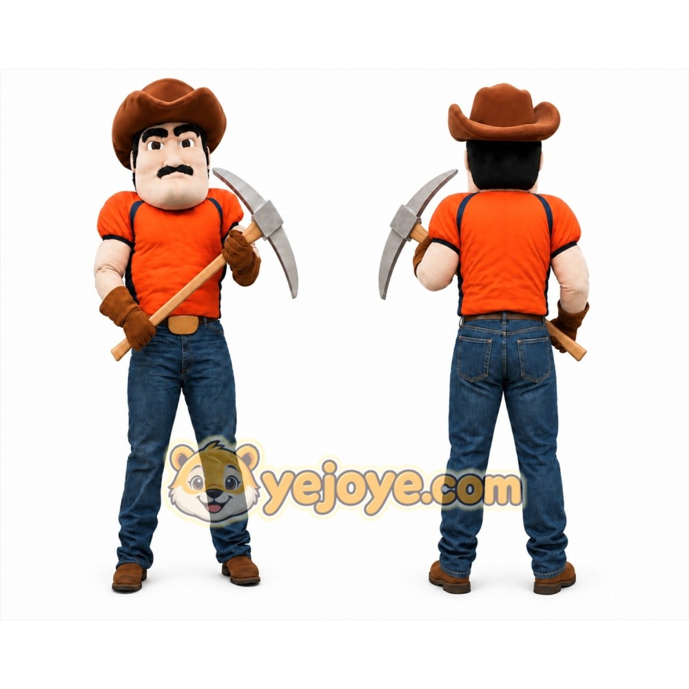 Miner Mascot Costume for Adults Custom Logo Party Character Suit Miner Mascot Costume for Adults Custom Logo Party Character Suit