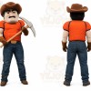Strongman Mascot Costume for Adults Custom Logo Party Character Suit