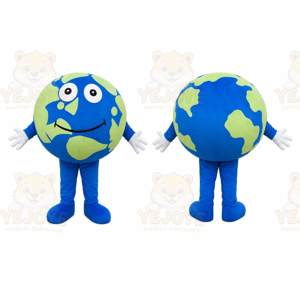 Earth Mascot Costume for Adults Custom Logo Party Character Suit