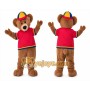 Bear Mascot Costume for Adults Custom Logo Party Character Suit