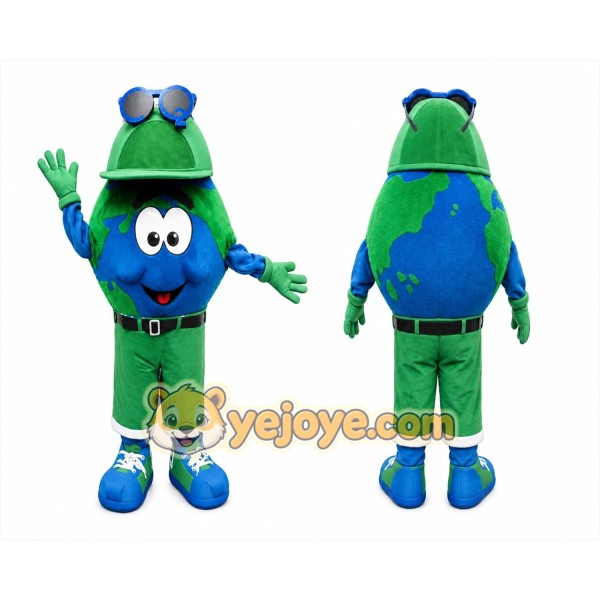 Earth Mascot Costume for Adults Custom Logo Party Character Suit