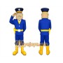 Strongman Mascot Costume for Adults Custom Logo Party Character Suit