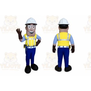 Worker Mascot Costume for Adults Custom Logo Party Character Suit