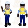 Worker Mascot Costume for Adults Custom Logo Party Character Suit