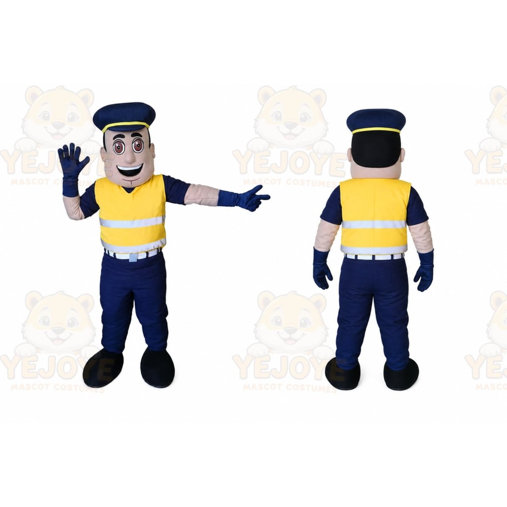 Police Officer Mascot Costume for Adults Custom Logo Party Character Suit