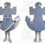 Anchor Mascot Costume for Adults Custom Logo Party Character Suit