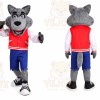 Wolf Mascot Costume for Adults Custom Logo Party Character Suit