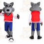 Wolf Mascot Costume for Adults Custom Logo Party Character Suit