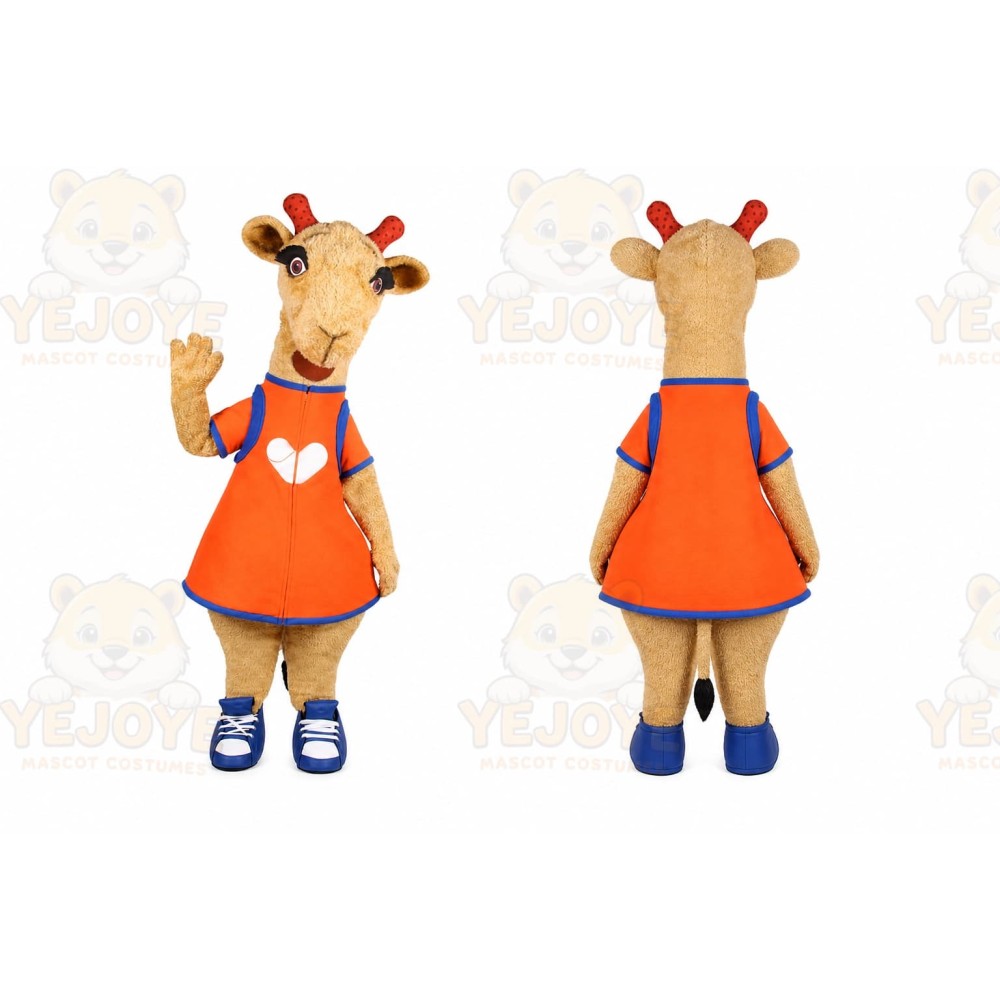 Goat Mascot Costume for Adults Custom Logo Party Character Suit