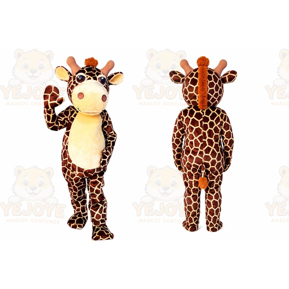 Giraffe Mascot Costume for Adults Custom Logo Party Character Suit