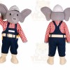 Elephant Mascot Costume for Adults Custom Logo Party Character Suit