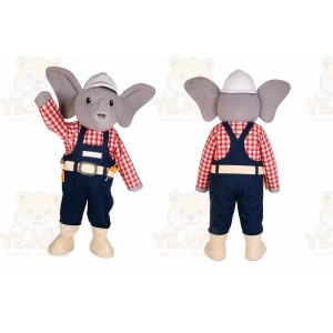 Elephant Mascot Costume for Adults Custom Logo Party Character Suit