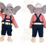 Elephant Mascot Costume for Adults Custom Logo Party Character Suit