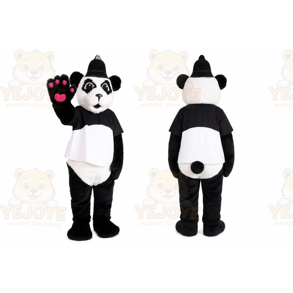 Panda Mascot Costume for Adults Custom Logo Party Character Suit
