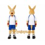 Rabbit Mascot Costume for Adults Custom Logo Party Character Suit