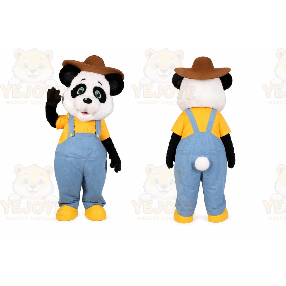 Panda Mascot Costume for Adults Custom Logo Party Character Suit