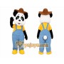 Panda Mascot Costume for Adults Custom Logo Party Character Suit