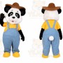 Panda Mascot Costume for Adults Custom Logo Party Character Suit