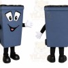 Trash Can Mascot Costume for Adults Custom Logo Party Character Suit