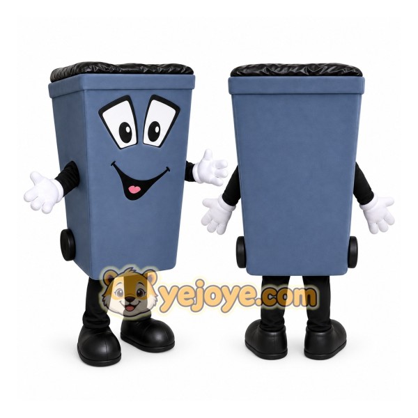 Trash Can Mascot Costume for Adults Custom Logo Party Character Suit
