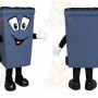 Trash Can Mascot Costume for Adults Custom Logo Party Character Suit