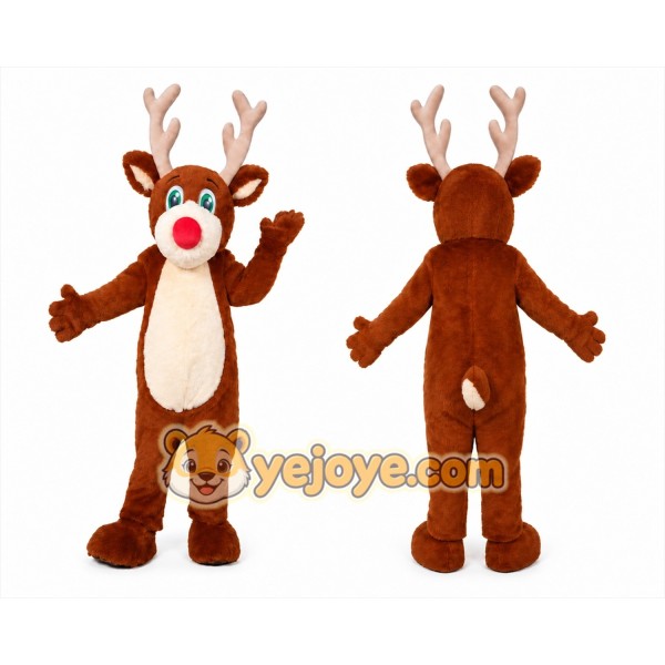 Reindeer Mascot Costume for Adults Custom Logo Party Character Suit
