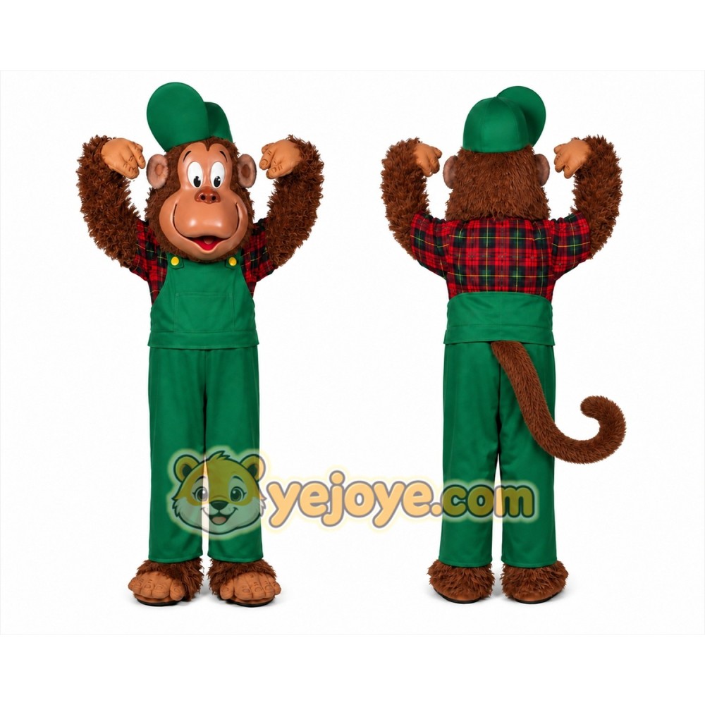 Monkey Mascot Costume for Adults Custom Logo Party Character Suit Monkey Mascot Costume for Adults Custom Logo Party Character Suit