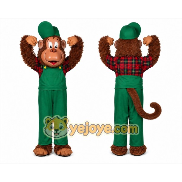 Monkey Mascot Costume for Adults Custom Logo Party Character Suit