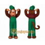 Monkey Mascot Costume for Adults Custom Logo Party Character Suit