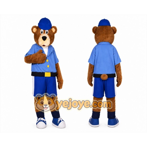 Bear Mascot Costume for Adults Custom Logo Party Character Suit