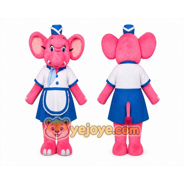 Elephant Mascot Costume for Adults Custom Logo Party Character Suit