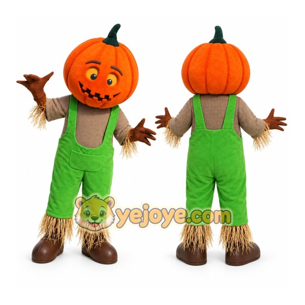 Scarecrow Mascot Costume for Adults Custom Logo Party Character Suit
