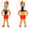 Indigenous Person Mascot Costume for Adults Custom Logo Party Character Suit