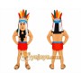 Indigenous Person Mascot Costume for Adults Custom Logo Party Character Suit