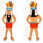 Indigenous Person Mascot Costume for Adults Custom Logo Party Character Suit