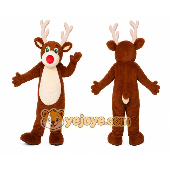 Reindeer Mascot Costume for Adults Custom Logo Party Character Suit
