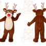 Reindeer Mascot Costume for Adults Custom Logo Party Character Suit