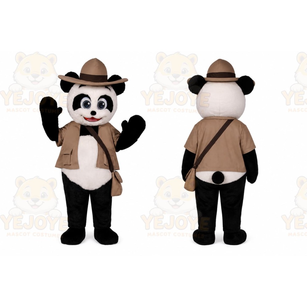 Panda Mascot Costume for Adults Custom Logo Party Character Suit